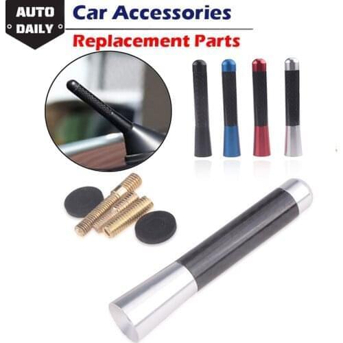 8cm Mast Antenna Car Roof Decorative Aerial Carbon Fiber Short Antenna No Function Decor Accessories