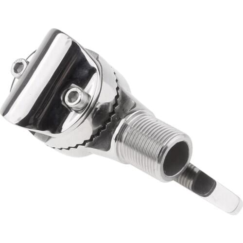 Marine VHF Antenna 316 Stainless Steel Adjustable Base Mount Mirror Polished Antenna Mount for Boat Yacht Window