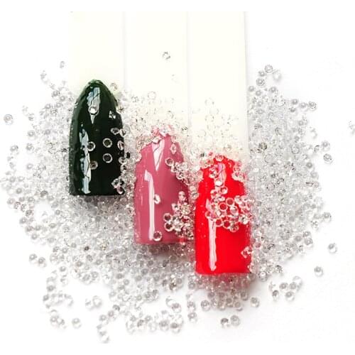 New Crystal Strass Glass Pixie MIX Sizes 1440pcs Crystal Nail Art Rhinestone Micro Manicure Decoration Tiny Mini Rhinestones