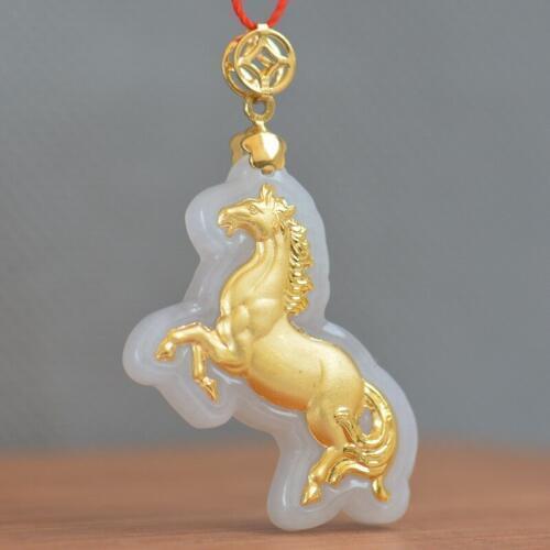 New Style Jadees Necklace For Men Women Animal Horse Hot Pendants Fashionable Jewelry Pendant