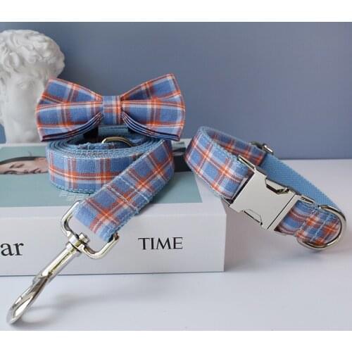 Dog Collar Luxury Designer Pet Leash Set, Collars Free Engraved Bowknot Dog Neck Belt Cat Accessories Christmas Dog Bows