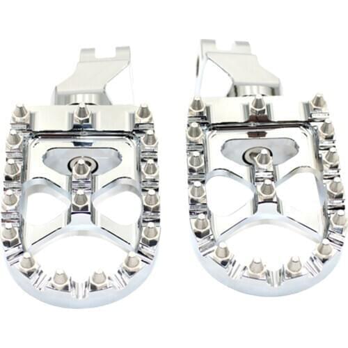 Footrests Motorcycle Driver Footpegs for Triumph Trunxon 1200 04-15 Silver