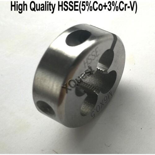 XQuest HSSE Round Split Die M7 M8 M9 M10 Metric Fine Thread cutting Adjustable dies M11 M12 M14 M16 X2X1.5X1 for stainless steel