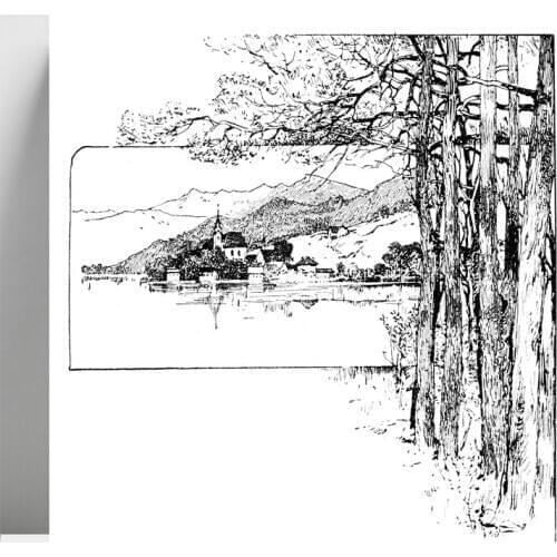 ZhuoAng Tree And House Clear Stamp / DIY scrapbook / album decoration transparent seal / seamless seal