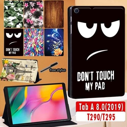For Samsung Galaxy Tab A 8.0 2019 SM-T290 T295 T297 Case PU leather adjustable stand Case for Samsung Tab A 8.0 T290 Cover