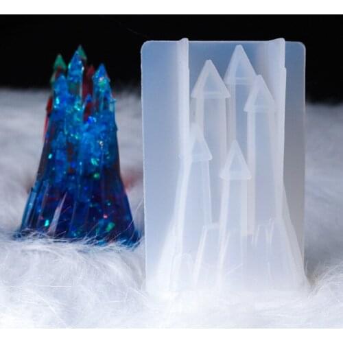 Diy Crystal Glue Drop 3D Castle Silicone Mould High Mirror Online Celebrity Castle Handmade Ornaments Fantastic Gorgeous