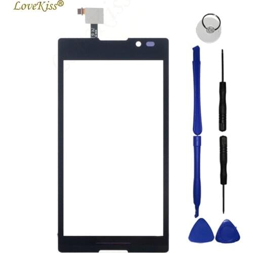 S39H Touchscreen For Sony Xperia C S39H C2304 C2305 S39C Touch Screen Sensor LCD Display Digitizer Front Panel Glass Cover Tools