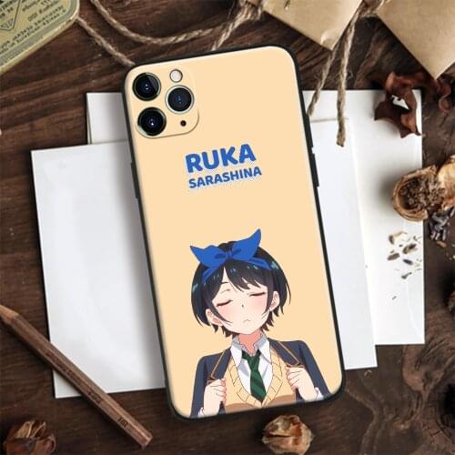 Ruka Sarashina Kanojo Okarishimasu Silicone Glass Phone Case Cover Shell For IPhone SE 6 6s 7 8 Plus X XR XS 11 12 Mini Pro Max