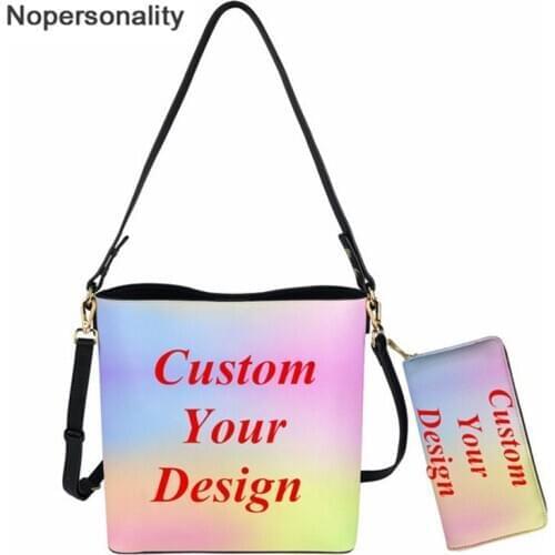 Nopersonality New Fashion Women Casual PU Leather Messenger Bags and Wallet Customize Your Image Female Luxury Shoulder Bolsas