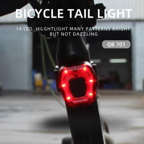 LED Bicycle Light Waterproof Cycling Taillight MTB Road 14 LED Bike Back Tail Light