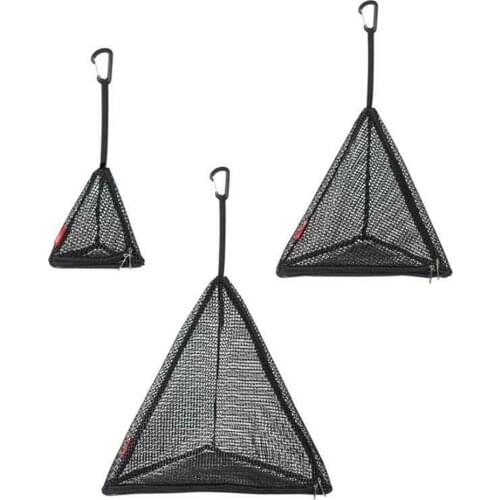 Outdoor Triangle Picnic Tableware Drying Net Storage Mesh Lightweight Dangling Hanging Bag Nylon Fabric Mesh Storage Pocket
