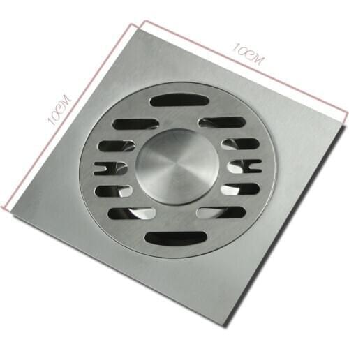 High Quality Square Stainless Steel Bathroom Anti-odor Floor Drain On sales