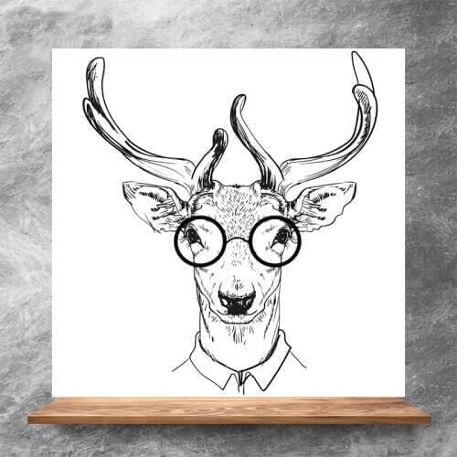 ZhuoAng Deer With Glasses Clear Stamps/Silicone Transparent Seals for DIY scrapbooking photo album Clear Stamps