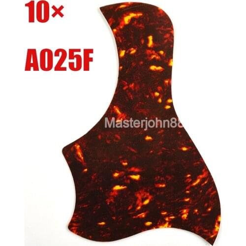 10pcs Alice A025F Acoustic Guitar Pickguard Red Faux Tortoise Peel and Stick Adhesive Back Wholesales