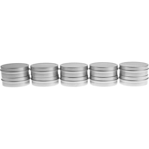 10-pack Aluminum 60ml Gel Jar Cream Gel Empty Jar Cream Jar Travel Make-up