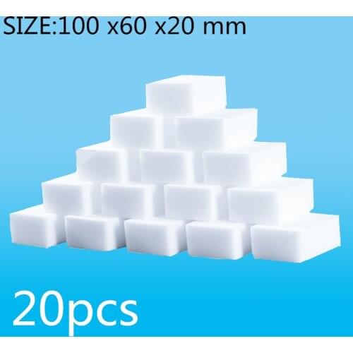20pc/set Magic Sponge Eraser Cleaning Melamine Multi-functional Foam Cleaner Pad Household Cleaning Tool Scouring Pads non-toxic