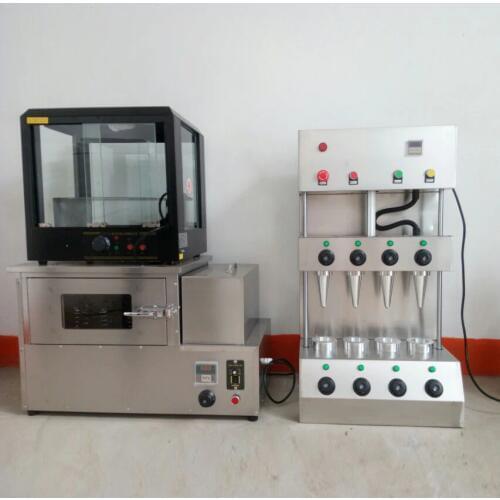 2020 High Power Pizza Cone Machine for Commercial Rotary Pizza Oven with Display Case Pizza Cone Forming Making Maker Machine