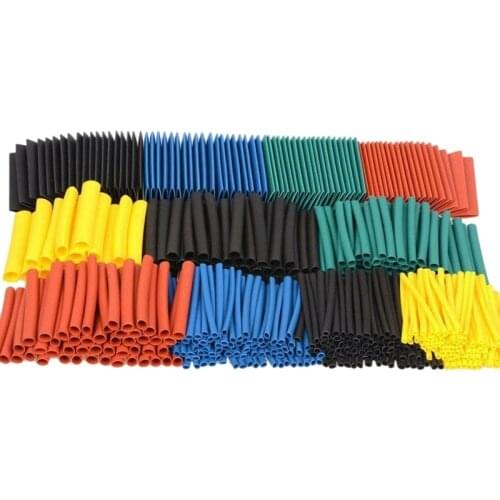 530Pcs Cable Heat Shrink Tubing Sleeve Wire Wrap Tube 2:1 Assortment Kit Set