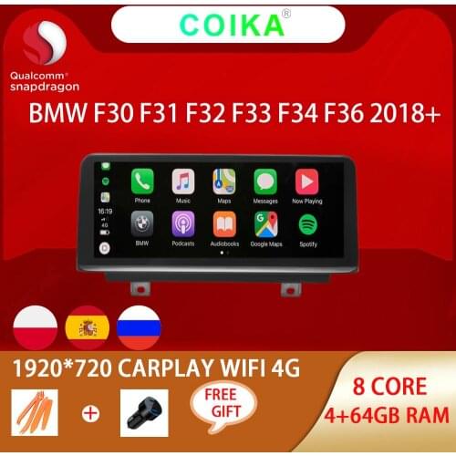 8 Core Android 10.0 System Car Muiltmedia Player For BMW 3 Series F30 F31 F32 F33 F34 F36 BT WIFI Google NAVI IPS Touch Radio