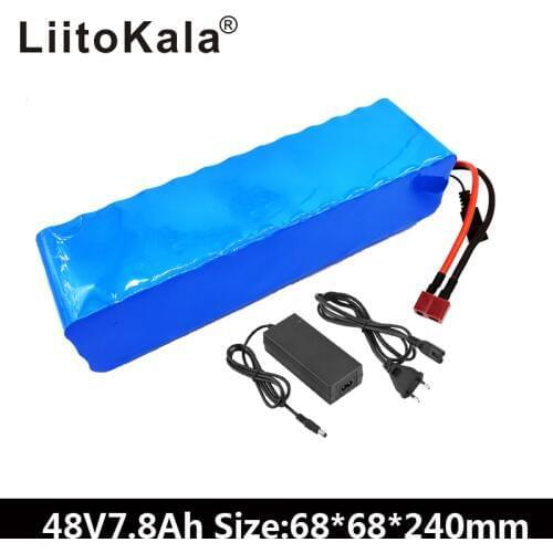 LiitoKala 48V 7.8ah 13s3p High Power 18650 Battery Electric Vehicle Electric Motorcycle DIY Battery BMS Protection+2A Charger