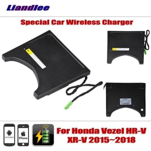 Accessories For Honda Vezel HR-V XR-V 2015~2018 Special hidden Car Wireless Charger Storage For IPhone Android Battery Charger