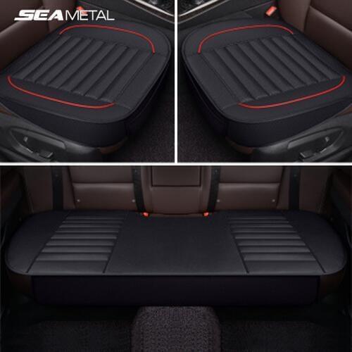 Automobiles Seat Cover PU Leather Interior Car Seat Cover Four Seasons Universal Protector Seat-Cover Cushion Mat Accessories