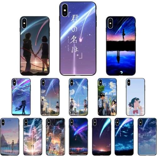 Japanese Anime Your Name Kimi no Na wa Phone Case For iPhone 7 8 Plus X XS Max XR Coque Case For iphone 5s SE 2020 6 6s 11Pro