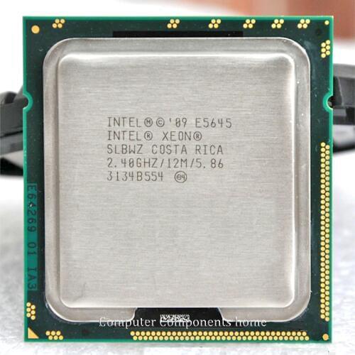INTEL xeon E5645 processor CPU Six Core 2.4GHz XEON LGA 1366 SCOKET TDP 80W 1 CPU warranty 1 year