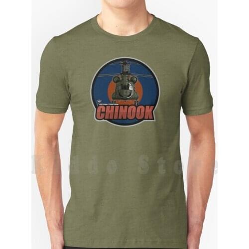 Chinook T Shirt Cotton Men Diy Print Cool Tee Chinook Helicopter 47 Chinook Ch47 Chinook British Military Helicopters Chinook