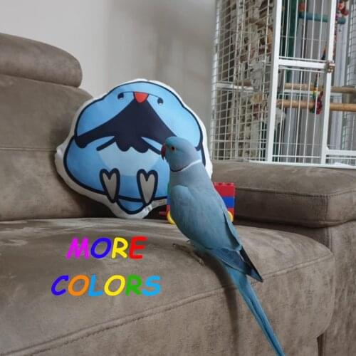 Indian Ringneck Plush Alexandrine Parakeet Pillow Cushion Bird Parrot Gift