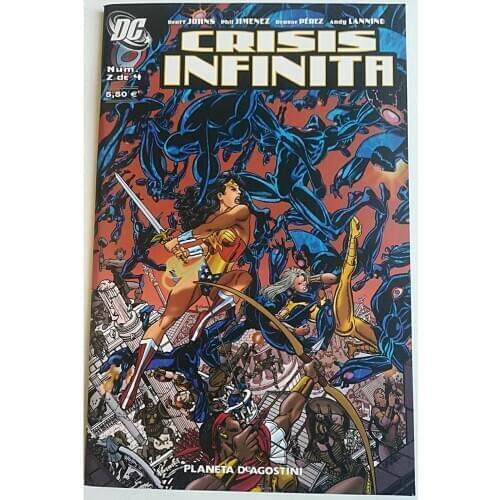 Infinite CRISIS No. 2, DC COMICS, ED. PLANETA - 2008, 1ª Spanish edition, COMIC BOOK, author GEOFF JOHNS, MINI series
