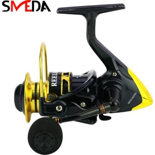 Metal Spool Spinning Fishing Reel 13BB+1 Superior Wheel for Freshwater Saltwater Fishing 1000-7000 Series 5.5:1 Wheel reel