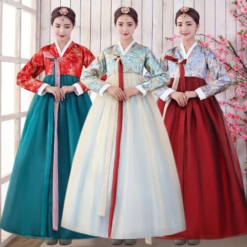Korean dance costume performance costume improved adult hanbok female long Korean Dai Jang Geum traditional palace costume