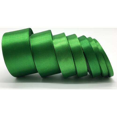 6mm 10mm 15mm 20mm 25mm 38mm 50mm(1Roll 25yds)Green Silk Satin Ribbon Wedding Party Decoration Invitation Card Gift Packing