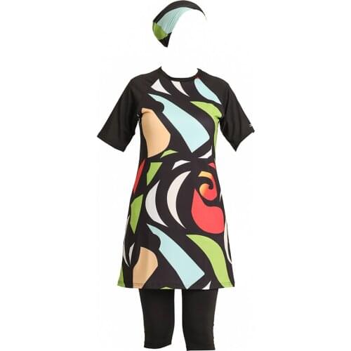 Minahill Hijab Swimwear 21704-01 Black 21704-01