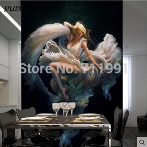 Custom large murals Europe type restoring ancient ways is painting the bedroom romantic TV setting wallpaper
