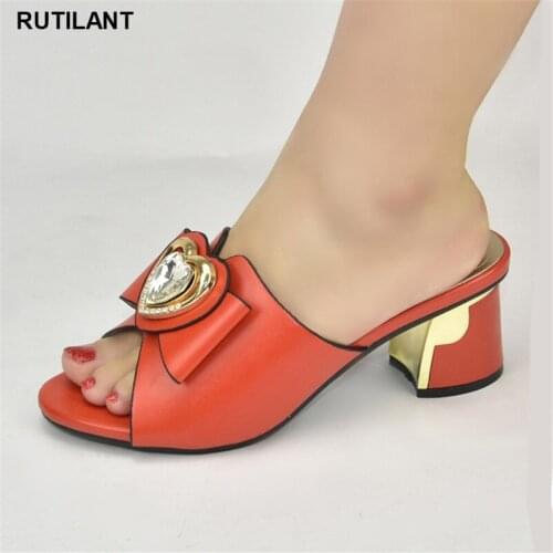 New style Italian party shoes decorated with big rhinestone womens shoes sexy ladies open toe shoes design