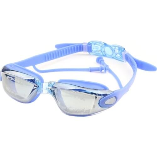 Adults Diving Goggles Myopia Earplug Waterproof Men Arena Natacion Optical Swim Eyewear Swimming Glasses Anti Fog