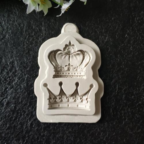 Food Grade Silicone Crown Shape Fondant Cake Decoration Molds Candy Chocolate Baking Tools