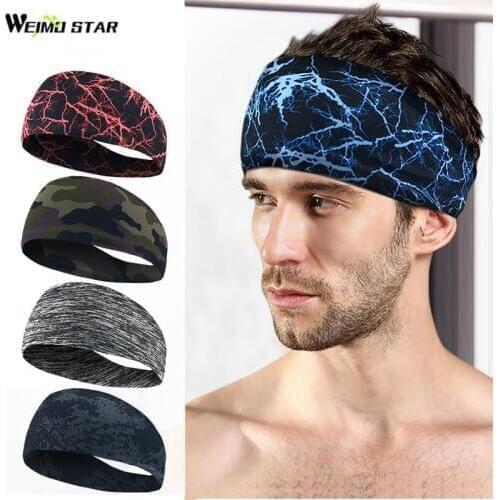 Summer Non-slip Cycling Headband Men bandana Outdoor Sports Hiking Running Headwear Breathable Fitness MTB Bicycle scarf