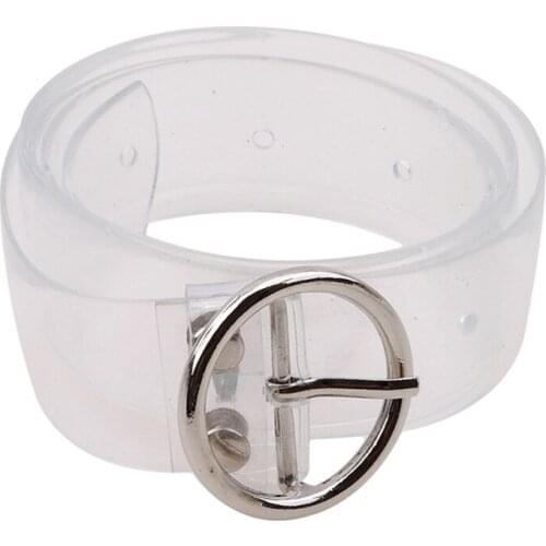 Preppy Style Womens Cute Transparent Belt Heart Buckle Waist Sweet Female Belt Wholesale Fashion Waistband Ladies