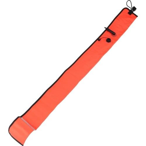 Top!-1M Scuba Diving Surface Marker Buoy SMB Signal Tube Safety Visibility Float Signal Tube