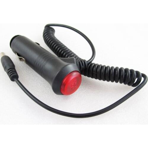 1pc Red "Push ON" Button Car Fused Cigarette Plug to DC 5.5x2.1mm Male Cable