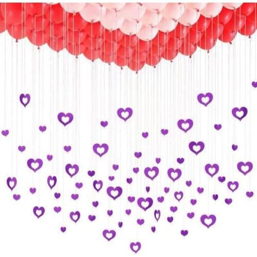 100pcs/bag Balloon Pendant Accessories Wedding Room Decoration Supplies Romantic Rain Silk Pendant Wedding Supplies Decoration