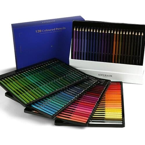 120 Color High Quality Oily Colored Pencils Colored Pencil Set Getting Started Art Painting Materials Supplies Childrens Gifts