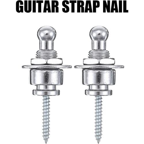 2pcs Silver Schaller Straplocks Buckle High Quality Strap Locks Buckle Suitable for Electric Acoustic Guitar Bass Ukulele
