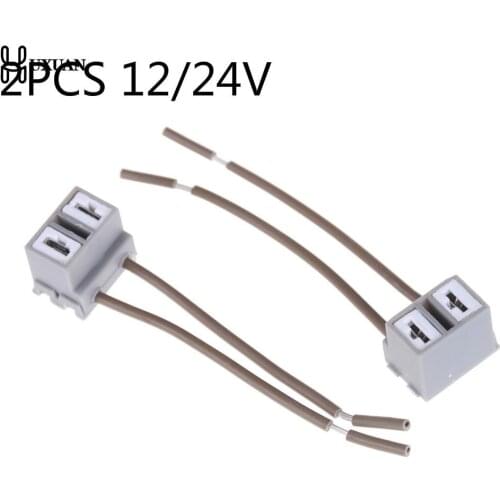 2PCS Female Adapter Wiring Harness Sockets Car Auto Wire Connector Cable Plug For HID LED Headlight Fog Lights Lamp Bulb
