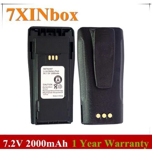 7XINbox 7.2V 2000mAh NNTN4497 NNTN4496 NNTN4851 Battery For Motorola GP3138 GP3688 CP200D CP340 CP380 CP040 CP150 CP180 CP200
