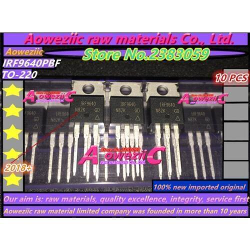 Aoweziic 2018+ 100% new imported original IRF9640PBF IRF9640 TO-220 IRF9640STRLPBF IRF9640S F9640S TO-263 FET MOSFET 200V 11A