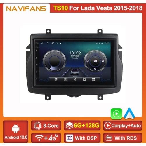 8Core 6G+128G Android 11 DSP Car Radio For Lada Vesta 2015 2016 2017 2018 Multimedia Player 2DIN NO DVD Head Unit Wifi Stereo FM